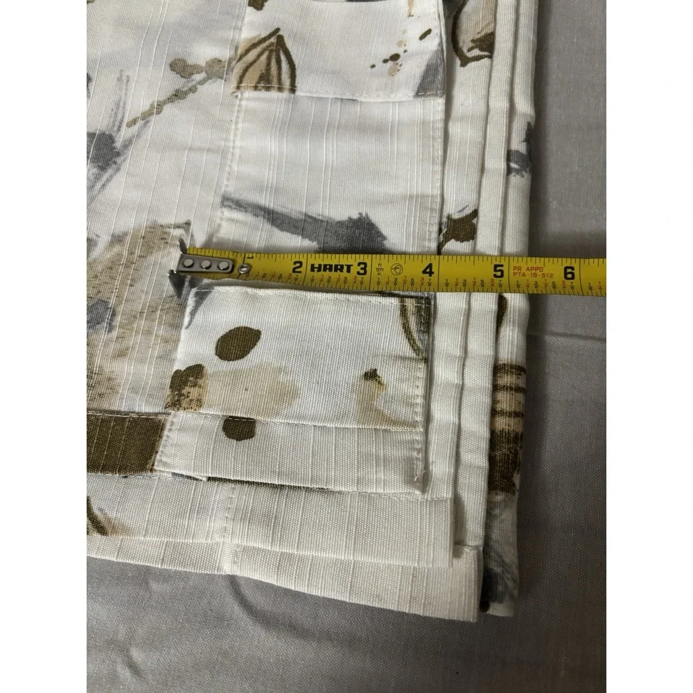 Nicole Miller 100% Cotton Lillan Gold /Miel dore (2) PAIR Curtain Panels 36 x 80